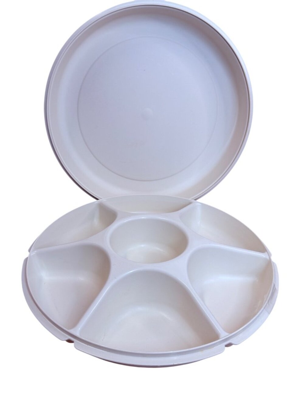 Vintage Tupperware  Divided Serving Tray  - Durable & Lightweight